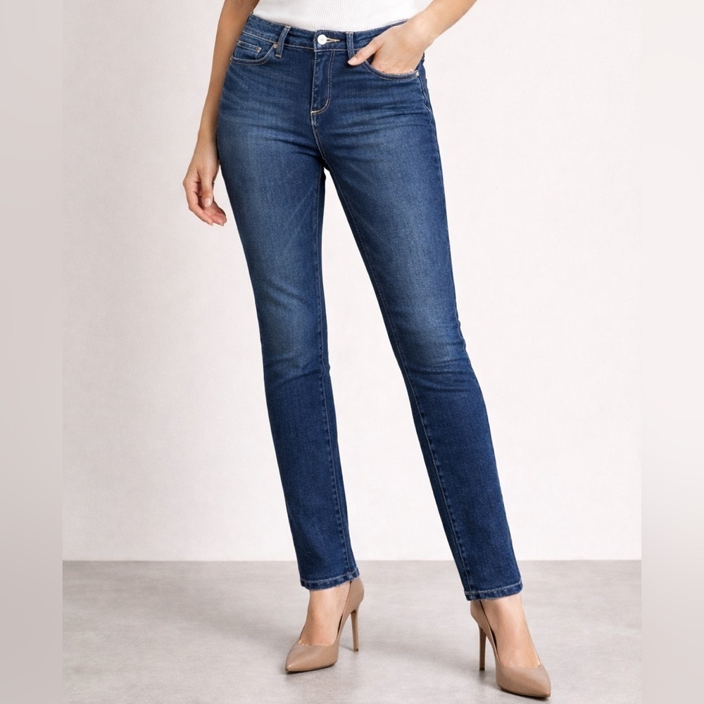 Paige Verdugo Crop Jeans Size 30 slim straight mid rise blue ankle crop